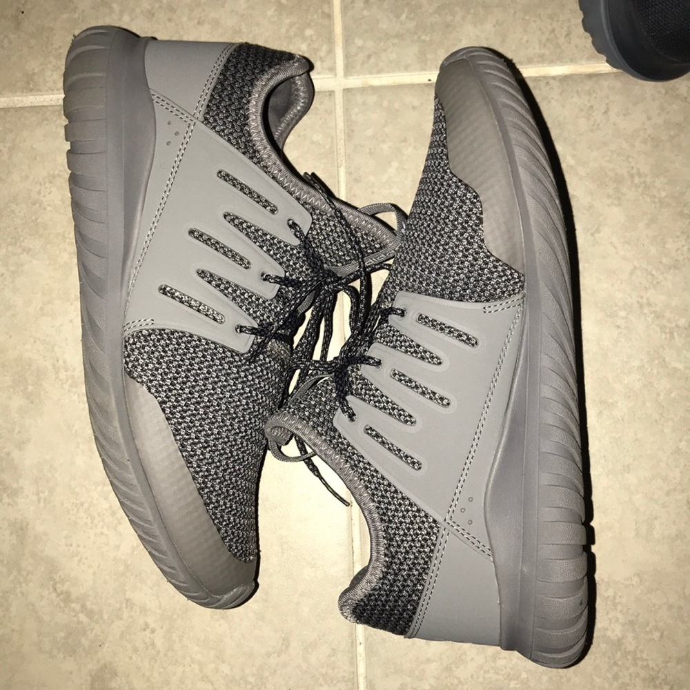 Tubular radial j all grey matte shoes